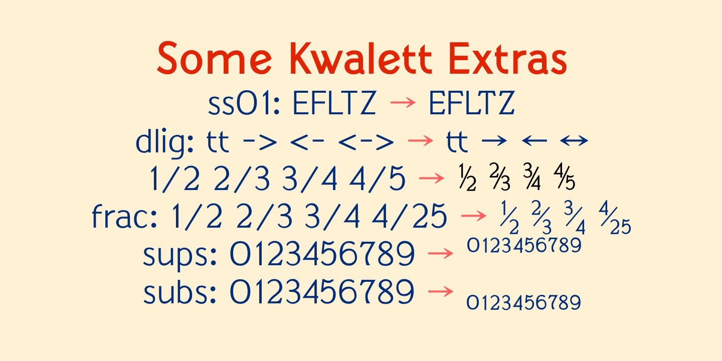 Example font Kwalett #2